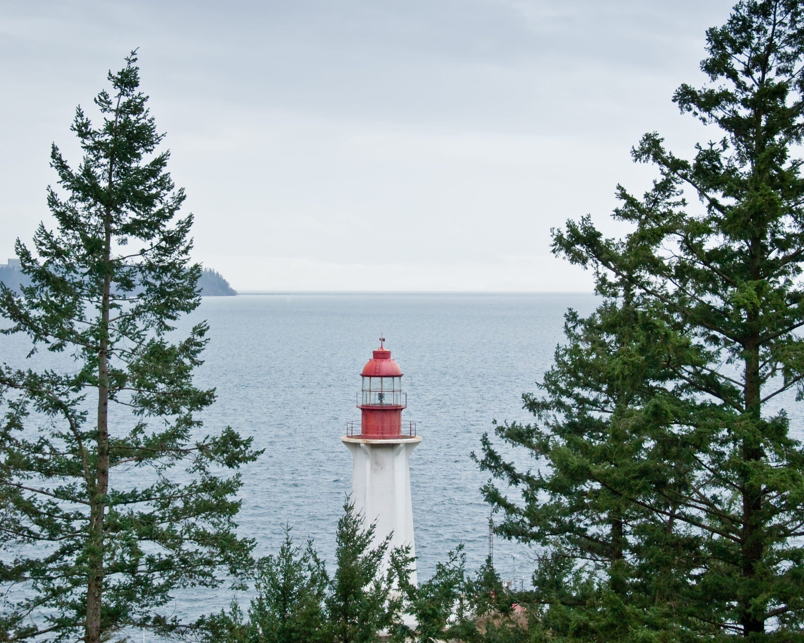 Point Atkinson Lighthouse Framed by Trees